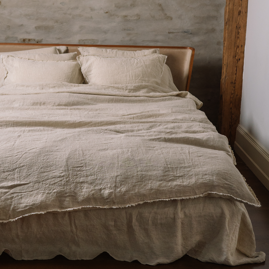 Linen Bedding Set - Sandy