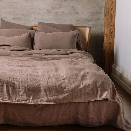 Linen Bedding Set - Cappuccino